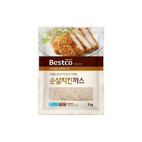 베스트코 치킨까스 1kg x 1봉, 1개