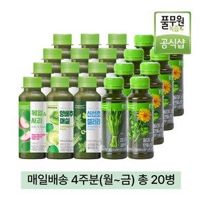 풀무원녹즙 매일배송 채소습관 프로그램 4주분(월-금) 총20병