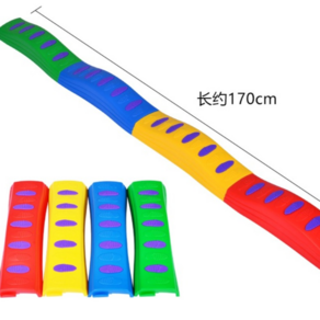 유아체육용품 실내 곡선 균형 감각 체육 놀이 감각 통합 훈련 장비 유치원 발 촉각 균형 보드 실내 가정용 장난감, 02.[럭셔리업그레이드]4연속, 1개