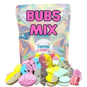 스웨덴 스웨디시 캔디 BUBS 믹스 젤리 1kg, 1개, 1g