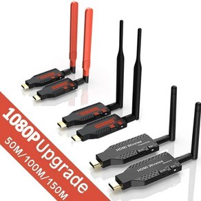 무선 HDMI 익스텐더 비디오 송신기 리시버 PS4 카메라 노트북 PC-TV 모니터 프로젝터용 1 TX-4 스플리터 1080P 150m, 13개, 50m