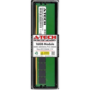 에이테크 8GB DDR5 5600MHz PC544800 CL46 UDIMM 1.1V NonECC Unbuffeed DIMM 288핀 데스크탑 램 메모리 업그레이드 모듈, 16GB_DDR5 4800MHz, 1개