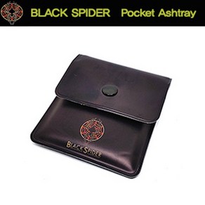 [Weshop] BLACK SPIDER Pocket Ashtay 포켓 재떨이 (꽁초 지갑) 휴대용 재떨이, 1개