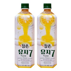 참존 유자 7 원액 음료베이스 PET, 835ml, 2개