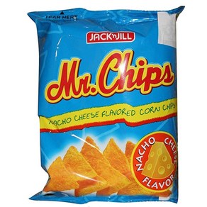 Jack n Jill Mr. Chips Nacho Cheese Flavored Corn Chips 3 Jack n Jill 미스터 칩스 나초 치즈 맛 옥수수 칩 3.53 oz x