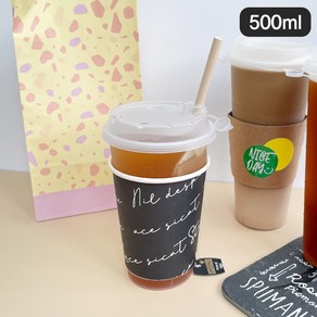 [소행섬] 리유저블 컵 (500ml), 500개, 1세트, 투명