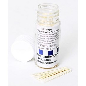 랩앤툴스 잔류 염소 테스트 쿼츠농도 페이퍼, 염소페이퍼 200stips, 1개
