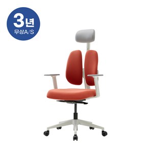 듀오백 골드 사무용의자 D2500G-ASW, 그레이, 682 x 605 x 1143~1249 mm