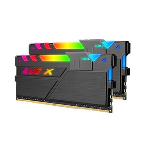 게일 DDR4 8GB PC4-25600 CL22 EVO X II AMD Gay RGB 램 데스크탑용 GAEXSY48GB3200C22SC, 1개