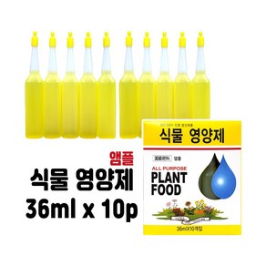 (주)그린썬 앰플 식물영양제 10p 36ml 화분영양제 비료, 1개