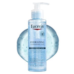 Eucein 하이드레이팅 클렌징 젤 히알루론산 함유 데일리 페이스 워시 및 메이크업 리무버 190ml, 1개, 200ml