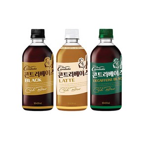 롯데 콘트라베이스 콜드브루 3종 500ml, 라떼, 6개