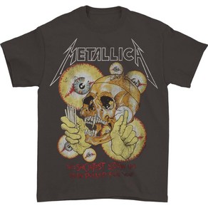 ROCKPANDA Metallica Vintage Shotest Staw 반팔티