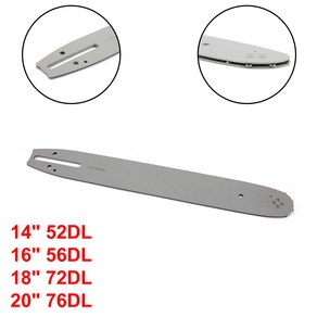 체인톱 가이드 바 체인톱 예비 부품용 드라이브 링크 14 인치 16 인치 18 인치 20 인치 52 56 72 76, 1)14, 1개