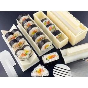 유니소 김밥마는기계 초밥 마는 롤 김밥마는 말이, 1개, 김 포함 원형 초밥틀 3개