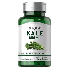 크루서퍼러스 수퍼푸드 케일 추출물 800mg Kale 120캡슐 유로드, 1개, 120정