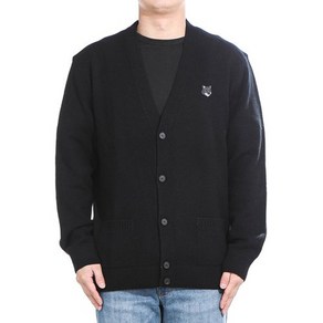 메종키츠네 24FW 남성 가디건 (NM00506KT1006 BLACK)