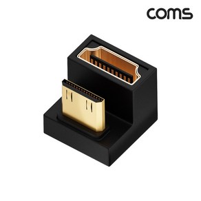 Coms HDMI to Mini HDMI U자형 꺾임 변환젠더 JA360 미니HDMI 180도 꺽임형 금도금 일반HDMI 암단자 Mini HDMI 수단자, 1개