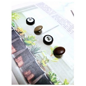 [1SET 다섯개]가죽싸개단추 레자인조가죽단추 자켓수선 의류부자재 일반꼬다리 싸개, 25mm, 5개, 카멜