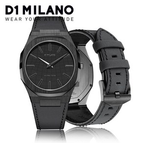 백화점AS 디원밀라노 UTSJ01 울트라씬 40mm 남자 가죽시계 블랙 D1 MILANO 우림FMG정품