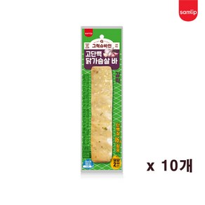 그릭슈바인 고단백 닭가슴살바 80g 갈릭, 10개