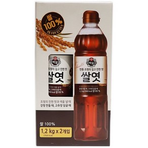 CJ 백설 쌀엿 1.2kg x 2입, 2개