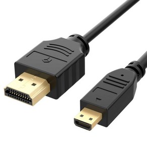 랭키 마이크로 HDMI 남성HDMI 남성 케이블 GoPo Heo 캐논니콘소니 카메라 6피트블랙 호환, 1.8m, Black