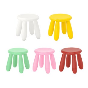 [착불아님]이케아 MAMMUT 맘무트 스툴 어린이 아이들 유아용 의자, white, 1개