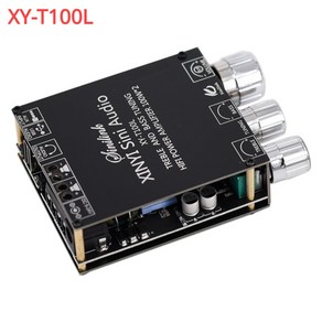 XY-T100H 블루투스 5.0 파워 오디오 앰프 보드 홈 시어터 스테레오 고음 및 저음 조정 100W TPA3116D2, [01] XY-T100L, 1개
