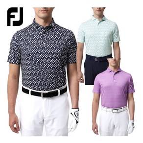 FOOTJOY 풋조이 골프웨어 반소매 폴로셔츠 FJ-S23-S12 비치 프린트 봄 여름 웨어