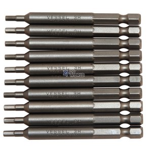 베셀 육각렌치비트 B35 (10PC) 육각비트 5mm, B35(육각5 x 100)H, 10개