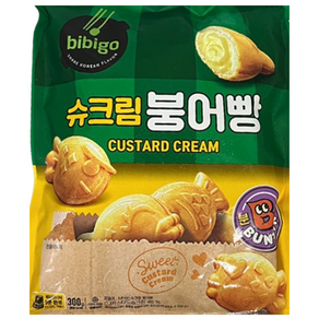 비비고 슈크림 붕어빵 미니 냉동 붕어빵, 300g, 3개