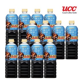 UCC유씨씨 쇼쿠닝 저당 액상커피 900mlx12개, 12개, 900ml