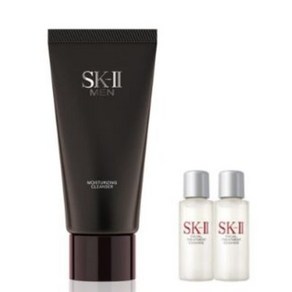 [백화점정품] sk2 맨모이스춰라이징 클렌져 120ml 세트 / sk2 맨폼클랜져 120ml x 클리어 10mlx2/ sk2 쇼핑백증정, 1세트