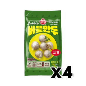 오뚜기 고기버블만두 간편조리 즉석만두 168g x 4개