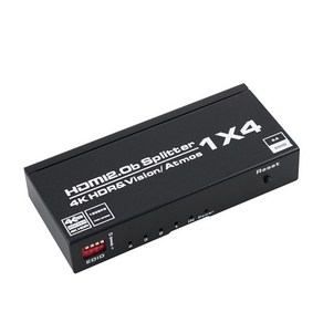 OU933 Coms 1x4 4포트 HDMI 2.0B 영상 분배기 / 4K60Hz HDR 고화질 / EDID 수동스위치 / 크로마 샘플링 / 돌비 오디오 / 동시영상 출력, 1개