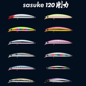 아이마 사스케120 강력 농어 미노우 (sasuke 120 剛力), 104 자두, 1개