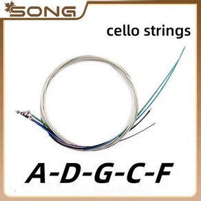 전문 첼로 현 미디엄 소프트 스트링 코드, 1개, 1. 1 set A-D-G-C-F