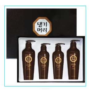 댕기머리 윤플러스 샴푸 선물세트 (샴푸 500ml 2개 + 샴푸 300ml 2개), 1세트