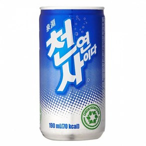 천연사이다 190mlx30캔x2박스, 190ml, 60개