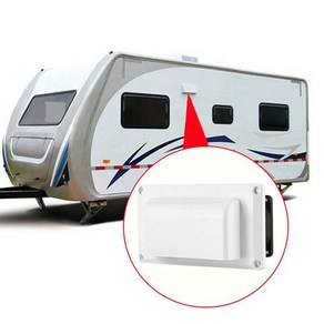 모터 정화조환풍기 캐러밴 홈 트레일러 사이드 에어 벤트 팬 12V DC 25W RV, 1SET white