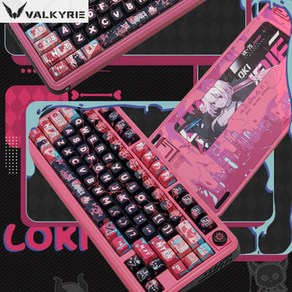 [성의] VALKYRIE 발키리 VK75 무선 기계식 게이밍 키보드 IP판 RGB gasket 8000mah 75%배열 전키핫스왑DIY 3모드연동OK, MIST그린-안개축