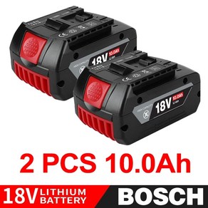 전문가용 18V 무선 GBA18V80 21700 10000mAh BAT609 보쉬 시스템 젤용 Esatz BAT618 배터리, 7)Only Chage