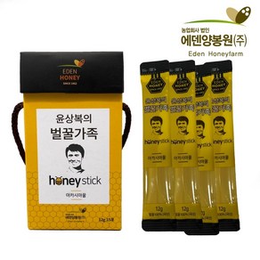 [에덴양봉원] 천연 횡성 벌꿀 3종 스틱꿀 (12g*15ea) 180g (국내산) 아카시아/ 잡화꿀/밤나무꿀/대추꿀 명절선물 스티꿀 추천, 아카시아스틱꿀, 1개