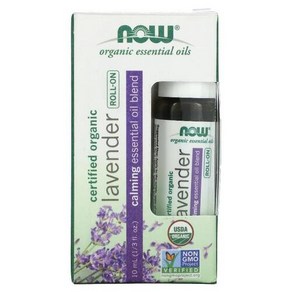 나우 푸드 NOW Foods 오가닉 라벤더 오일 롤온 10ML 1 3FL oz)