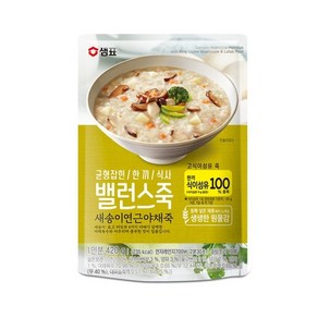 샘표 밸런스죽 새송이연근야채죽 420g, 8개