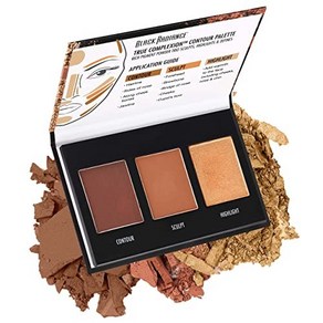 Black Radiance Tue Complexion Contou Palette Medium to Dak 0.38 Ounce, 1개