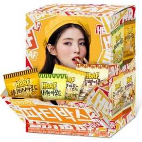 바프 파티박스 아몬드 마늘빵 7g x 10p + 군옥수수맛 10g x 10p + 와사비맛 10g x 10p + 허니버터 10g x 20p 파티박스