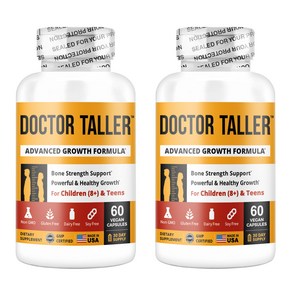 Docto Talle by NuBest - Pemium Fomula fo Bone Stength fo Childen (8+) & Teens, Pack of 2 - 120 Capsules, 2개, 120정