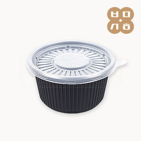 백만상회 [KNP] PP 105파이 국물용기 중 흑색, 1개, 1000세트